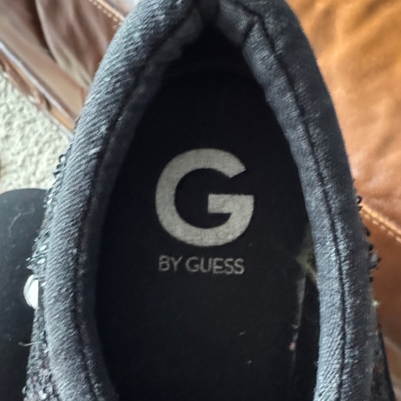 G by Guess Black and White Sequin Sneakers - Picture 3 of 5